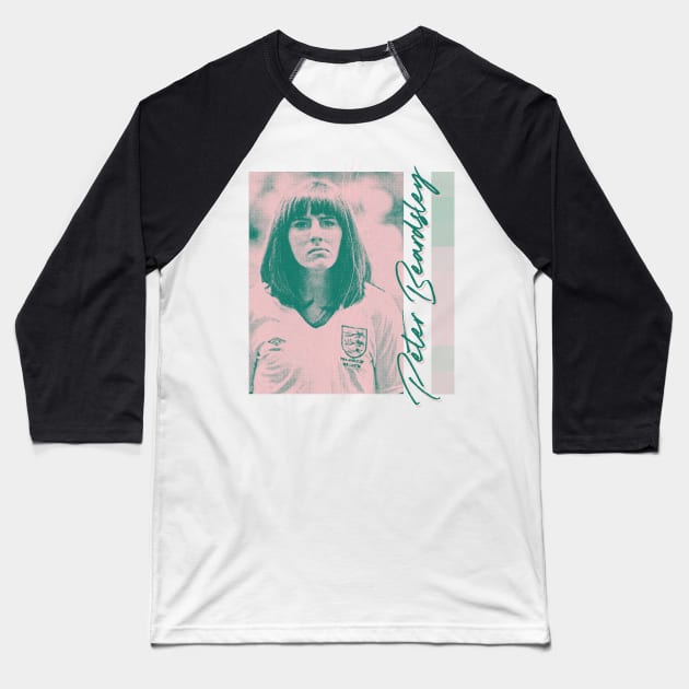 Peter Beardsley  / / Humorous Aesthetic Fan Art Design Baseball T-Shirt by unknown_pleasures